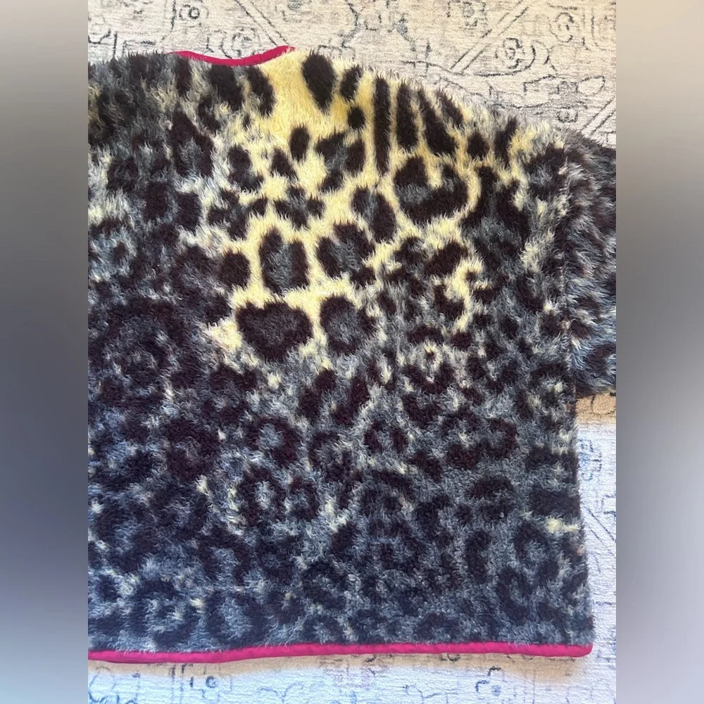 Handmade Vintage Cheetah Print Blanket Jacket - Picture 6 of 9